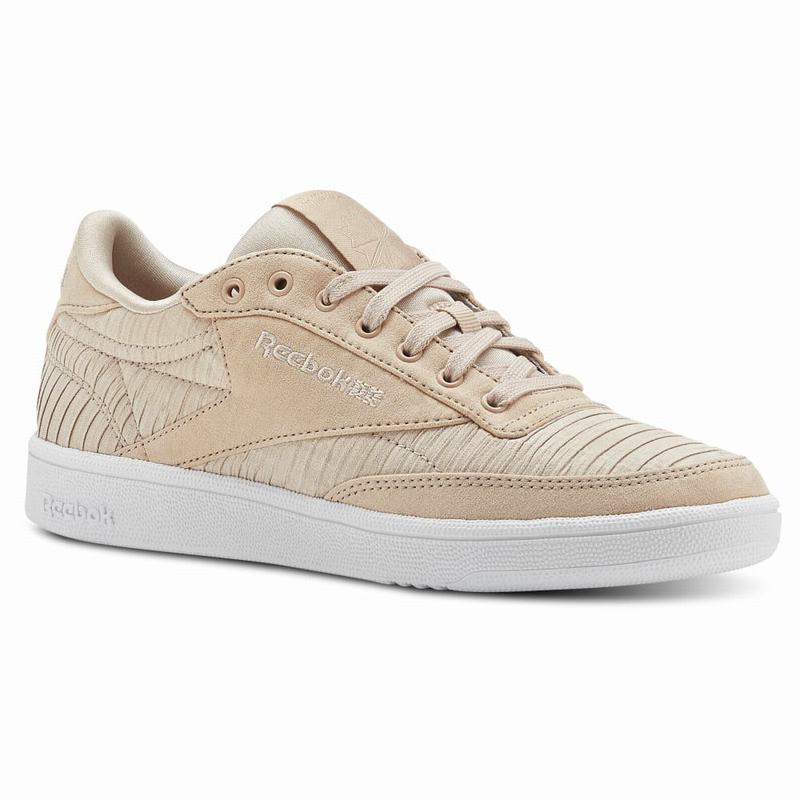 Reebok Club C 85 Tenisky Damske - Béžové/Biele DJ9863OT